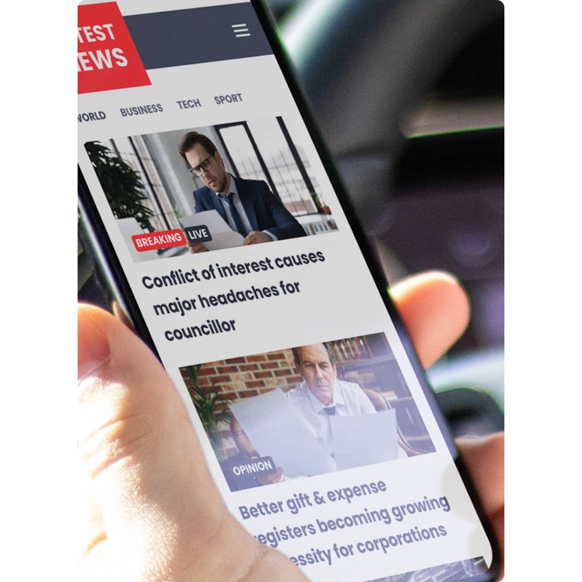 compliance-legal-risks-damaged-reputation-in-news-on-mobile-phone